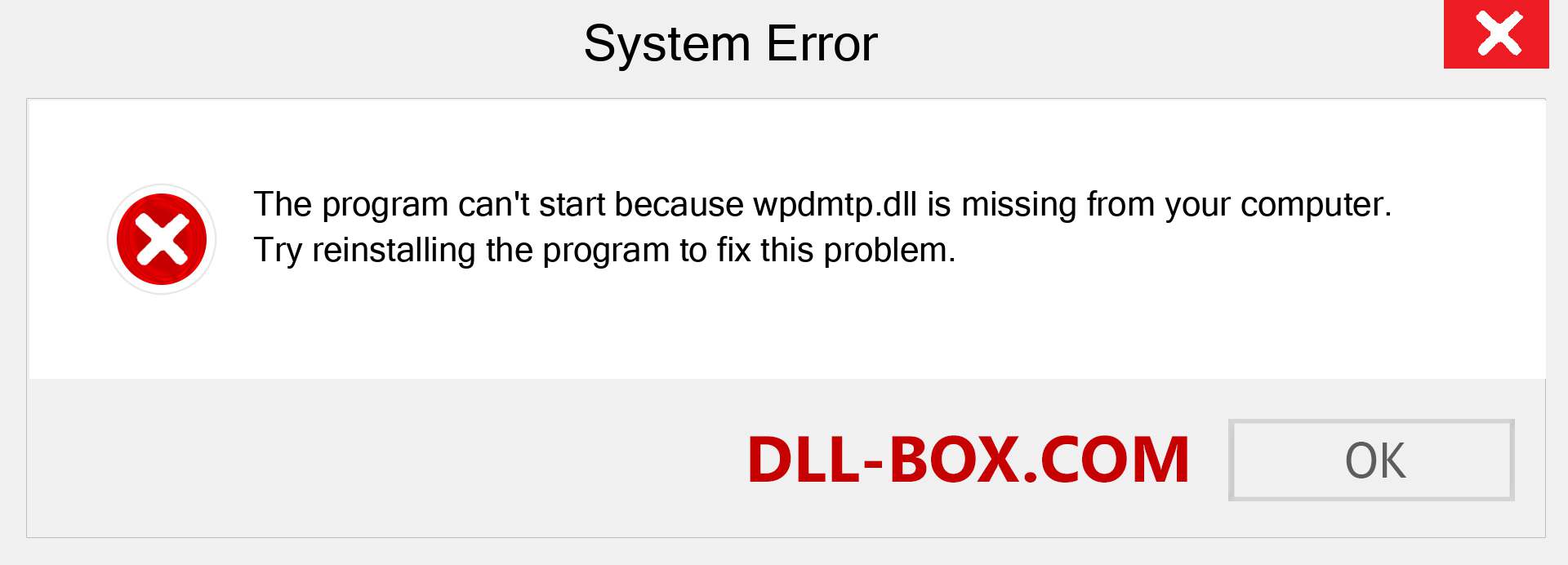  wpdmtp.dll file is missing?. Download for Windows 7, 8, 10 - Fix  wpdmtp dll Missing Error on Windows, photos, images