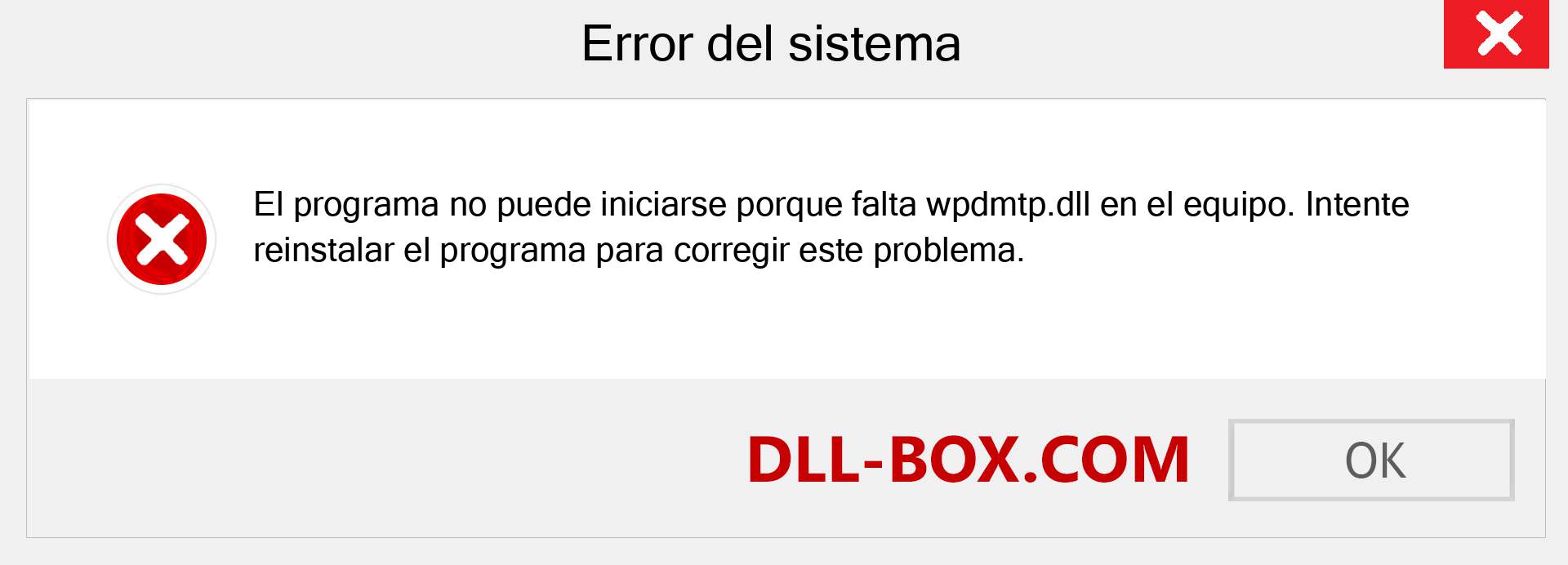 ¿Falta el archivo wpdmtp.dll ?. Descargar para Windows 7, 8, 10 - Corregir wpdmtp dll Missing Error en Windows, fotos, imágenes