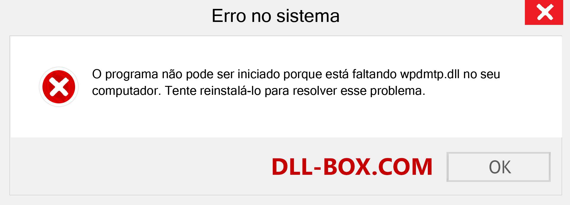 Arquivo wpdmtp.dll ausente ?. Download para Windows 7, 8, 10 - Correção de erro ausente wpdmtp dll no Windows, fotos, imagens